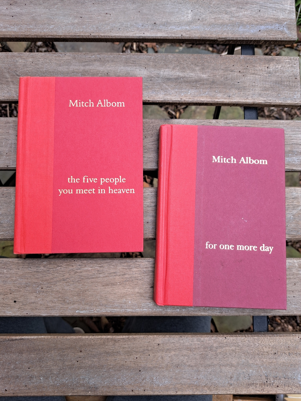 Mitch Albom Books (2) - The Five People You Meet in Heaven, For One More Day